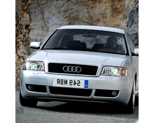 Купить Бампер передний в цвет кузова Audi A6 С5 (2001-2004) рестайлинг с омывателем в Казани