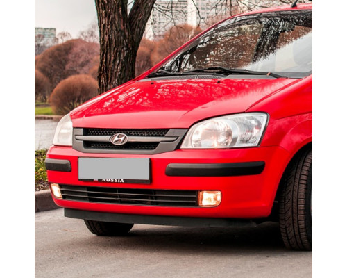 Заказать Бампер передний в цвет кузова Hyundai Getz (2002-2005) дорестайлинг в Казани