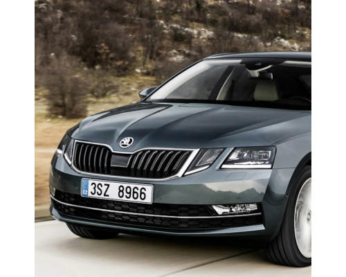 Заказать Бампер передний в цвет кузова Skoda Octavia A7 (2017-2021) рестайлинг в Казани