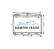Радиатор NISSAN NAVARA PATHFINDER 2.5D M T 05-