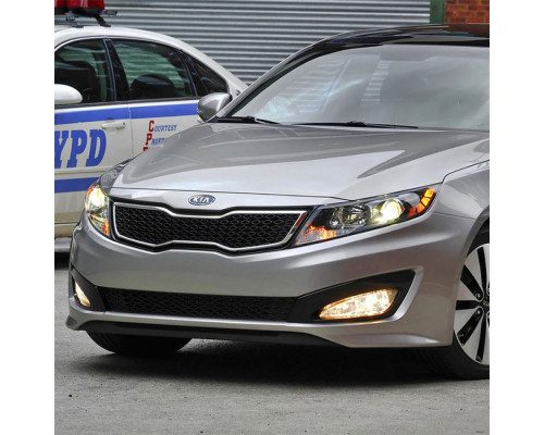 Купить Бампер передний (без омывателей и парктроников) в цвет Kia Optima 3 (2010-2013) в Казани