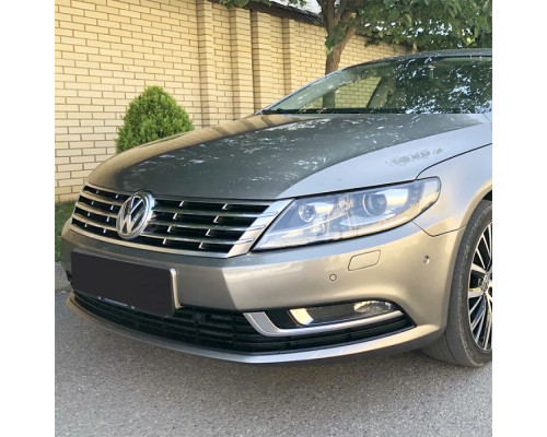 Купить Бампер передний в цвет кузова Volkswagen Passat CC (2012-2017) рестайлинг с отв под омыватель и парктроники в Казани